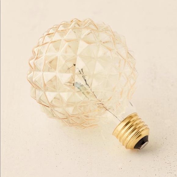Urban Outfitters Other - Geo Etched Glass Lightbulb w/ Standard Universal Base